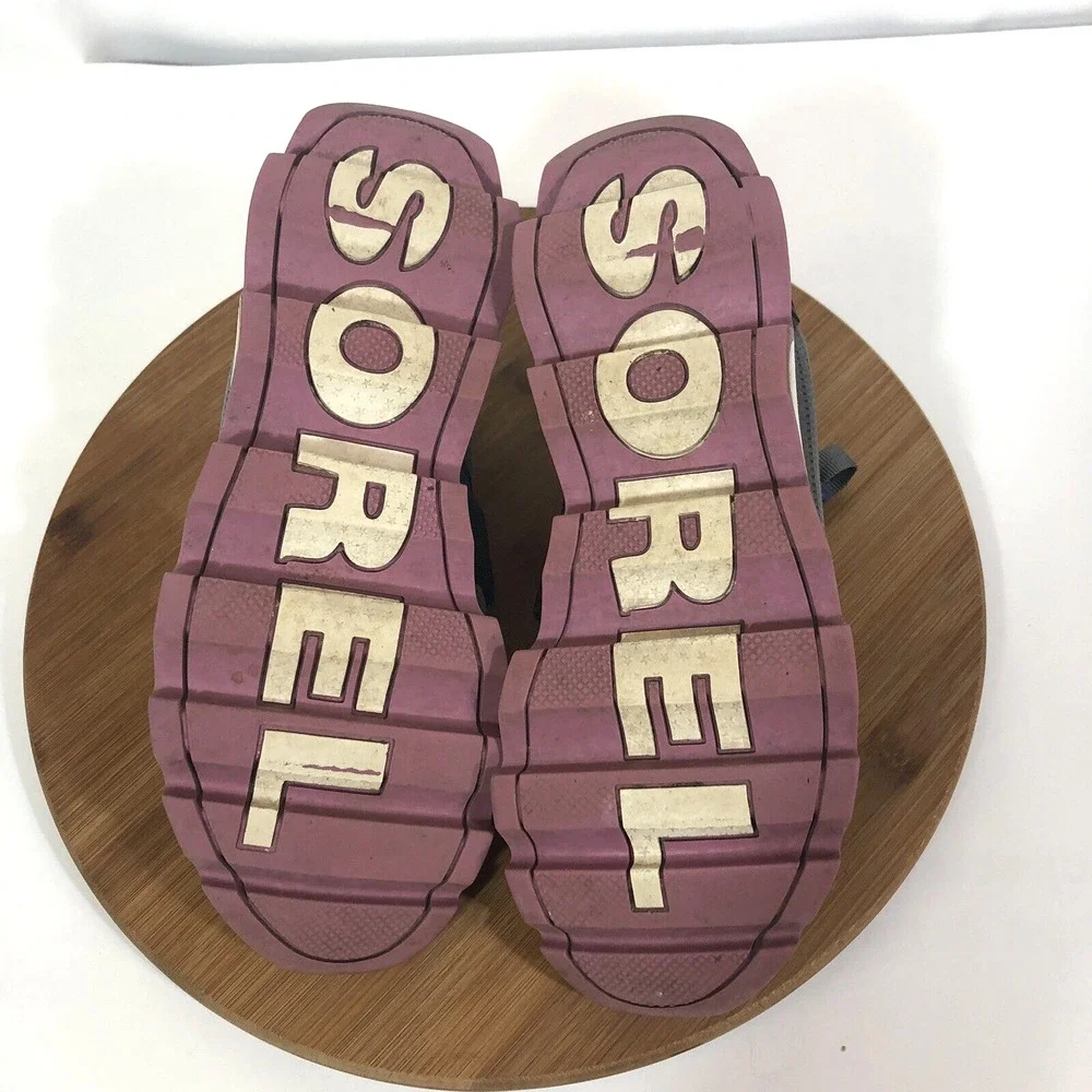 Sorel Kinetic Sneak Quarry Gray NL3774 Sneakers Shoe Women's 8 Low Top Mesh